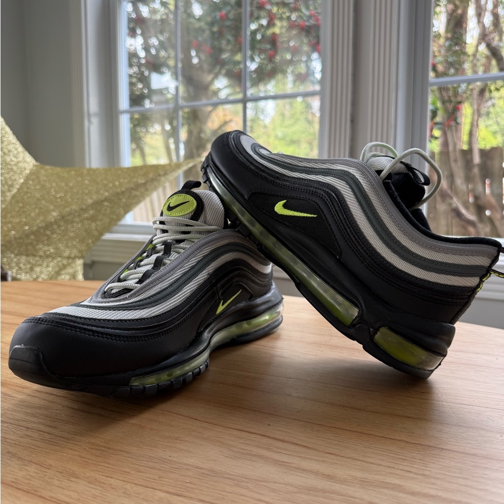 Nike Air Max 97 Sneakers | Black Grey Volt | Men’s US 12 | Like New